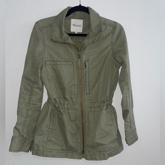 Madewell Army Green Utility Jacket - Picture 4 of 4
